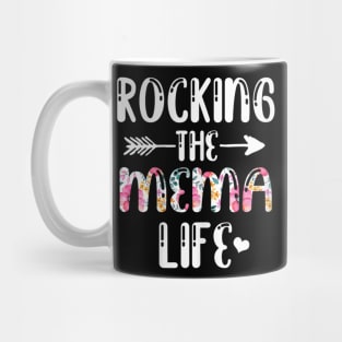 Rocking The Mema Life Family Matching Mother's Day Gifts Mug